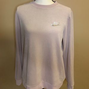 Mauve Velour Nike Sweatshirt